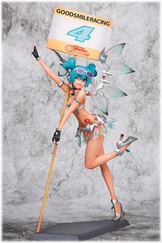 

Miku Sepang Track PVC Static Model Set Green Niang Ornaments Comic Miku Action Figure Model