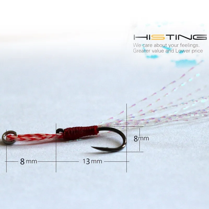 Jigging-hook-2pcs-High-Carbon-Steel-Metal-Plate-Fishing-Hooks-Jig-Spoon-With-with-feather-and