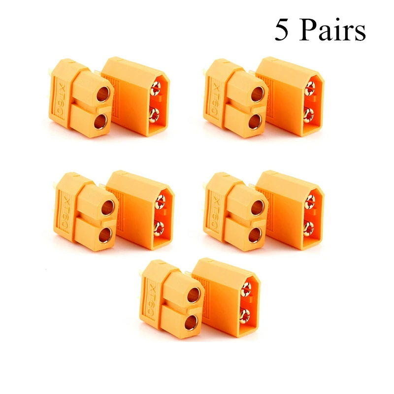 

Amass XT60 Male Female Bullet Plugs Connector XT-60 Connection Adapter for RC Lipo Battery Quadcopter Multicopter Motor