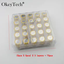 Okeytech 75Pcs High Quality New 3.6V LIR2025 Rechargeable Battery For BMW 3 5 Series E46 E39 Remote Key Battery Free Shipping Okeytech 75Pcs High Quality New 3.6V LIR2025 Rechargeable Battery For BMW 3 5 Series E46 E39 Remote Key Battery Free Shipping