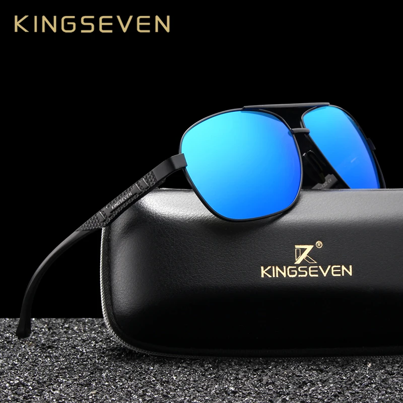 Солнцезащитные очки KINGSEVEN Поляризованные алюминиевые зеркальные для