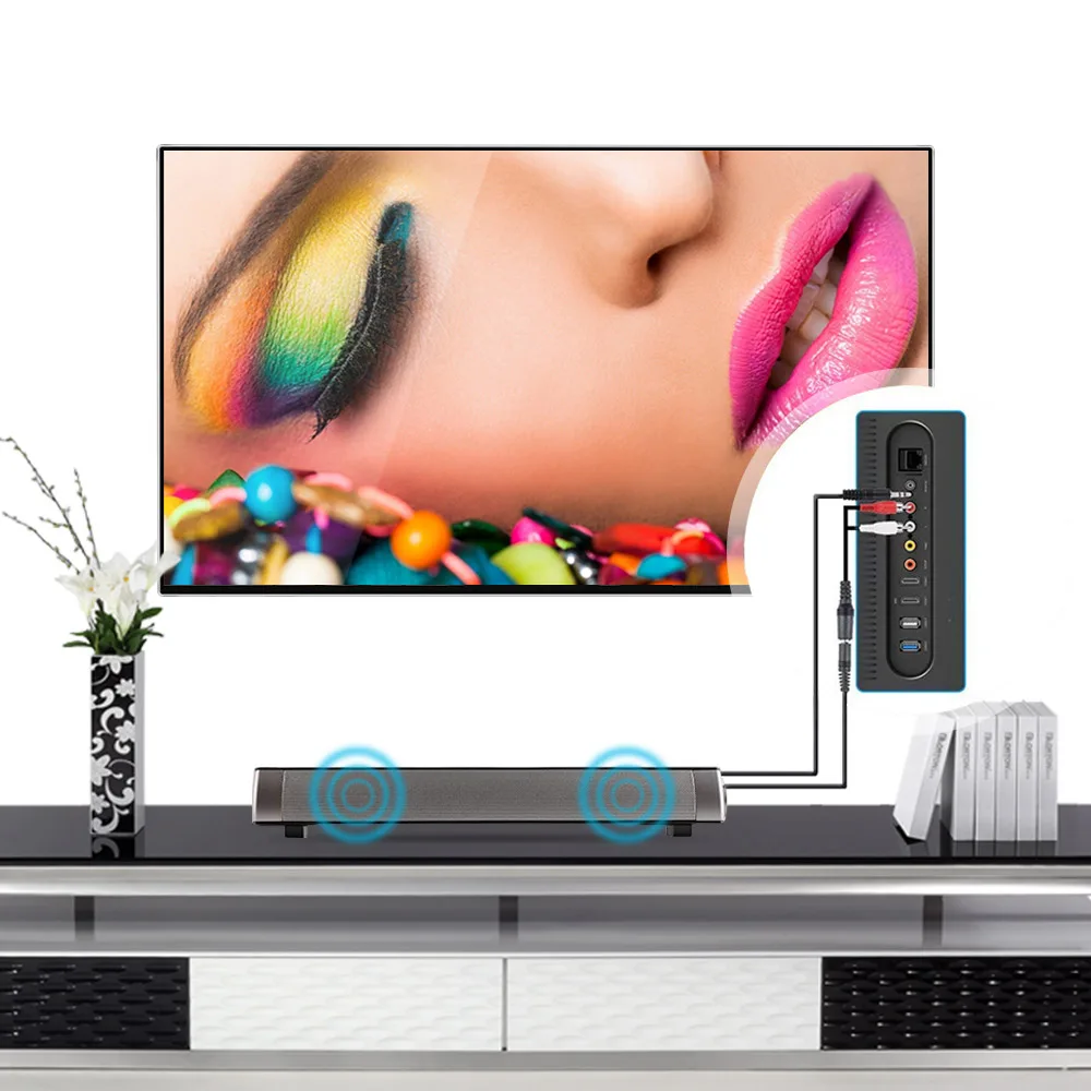 Портативная беспроводная звуковая панель AIYIMA Bluetooth колонка ТВ USB для ПК s домашний