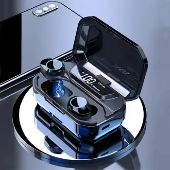 

TWISTER.CK G02 TWS 5.0 Bluetooth 9D Stereo Wireless Earphones IPX7 Waterproof Earphones 3300mAh LED Smart Power Bank Case