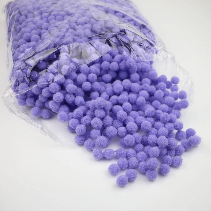 

1200Pcs Wholesale Cute Plush Balls DIY Wedding Party Decoration Soft Pompom Kids Plush Toys DIY Craft Supplies Fluffy Pompoms