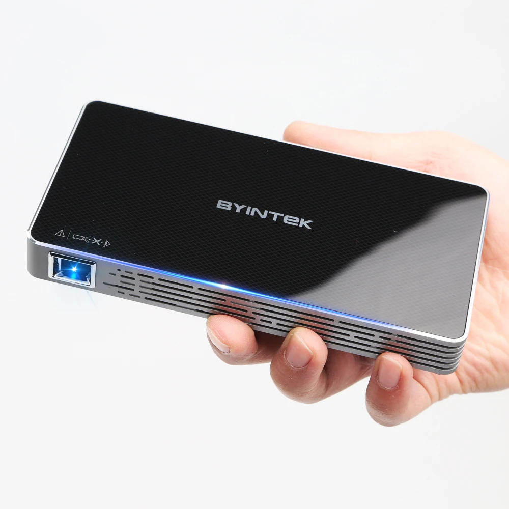 BYINTEK OVNI MD322 portátil inteligente casa teatro bolsillo Android 7.1.2 OS Wifi Mini HD LED proyector para La HD1080P. HDMI 4 K