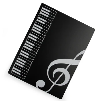 

A4 Music book folder / Band Choral Folder white black
