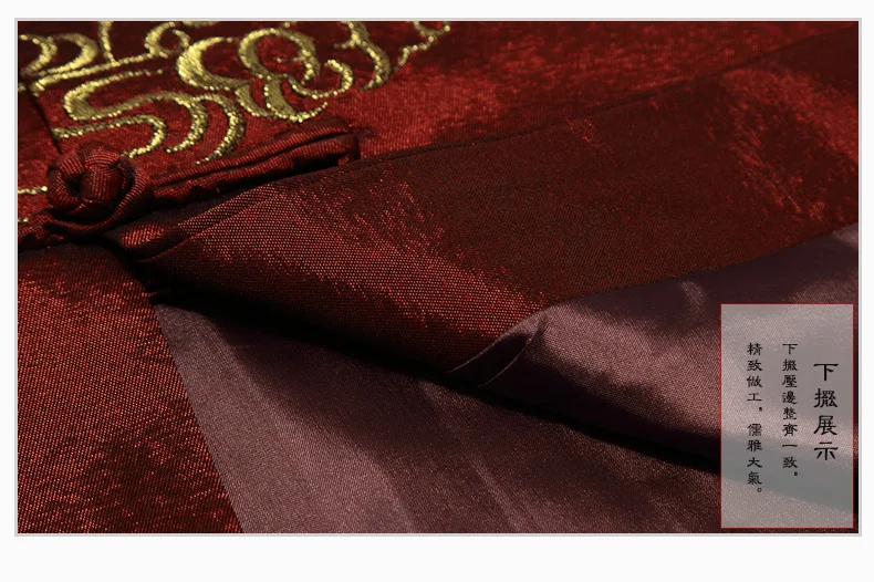 Для пожилых людей ушу Тан Топы Тан одежда костюм Китайский Hanfu осенние Рубашки Вышивка Одежда с драконом