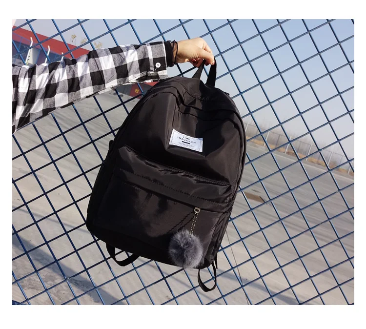 Модный повседневный школьный рюкзак для девочек, Высококачественная Водонепроницаемая школьная сумка из нейлона, симпатичный стильный школьный рюкзак для подростков