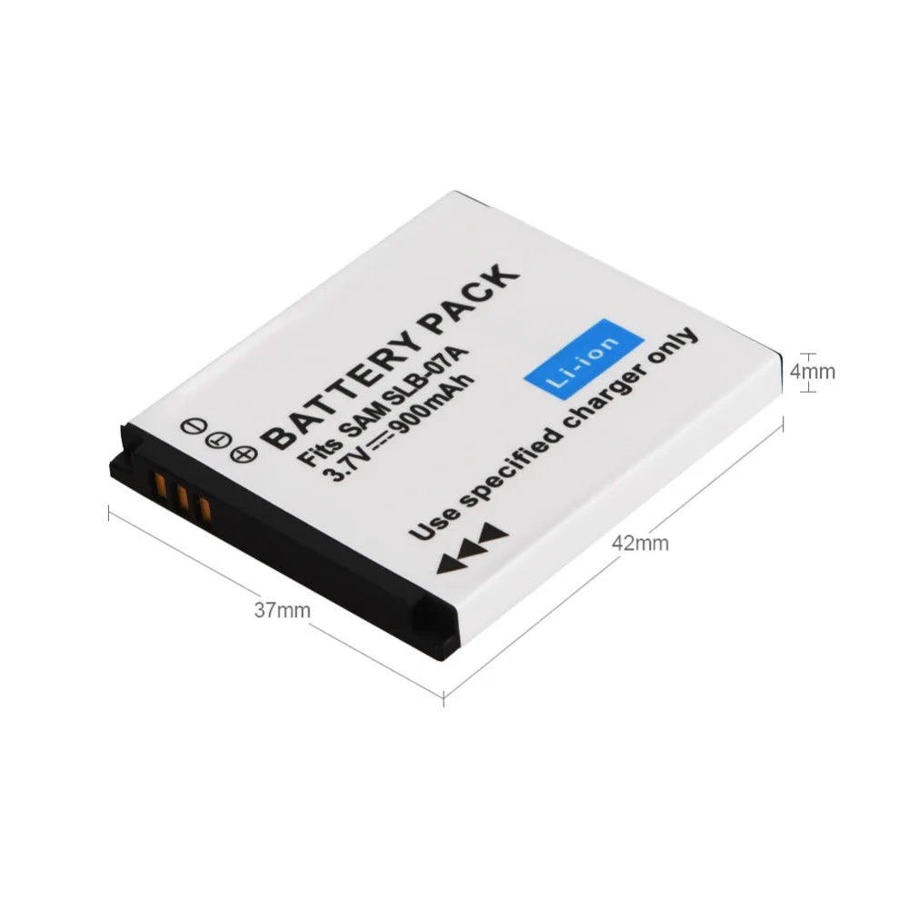 Аккумулятор литий-ионный Для Samsung ST45 ST50 ST500 ST550 ST600 PL150 SLB 07A 900 мАч | Электроника