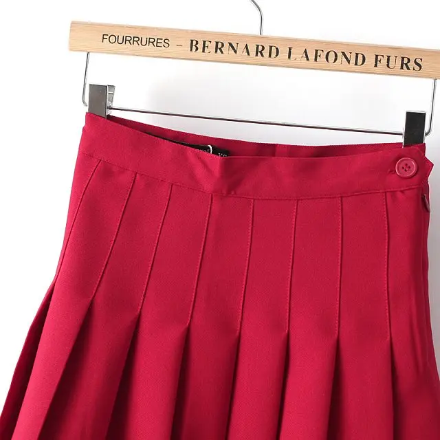 Новинка г. летний стиль американской моды бренд юбка женская одежда bodycon Твердые плиссированная юбка короткая юбка женский