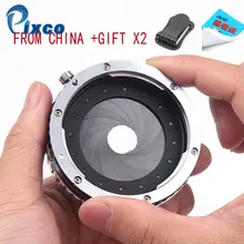 Pixco Adjustable Aperture Focal Reducer Speed Booster Lens Adapter Suit For Canon EF EOS to Micro Four Thirds GH4 GM1 E-M10 E-P5 цена Pixco Adjustable Aperture Focal Reducer Speed Booster Lens Adapter Suit For Canon EF EOS to Micro Four Thirds GH4 GM1 E-M10 E-P5 цены онлайн