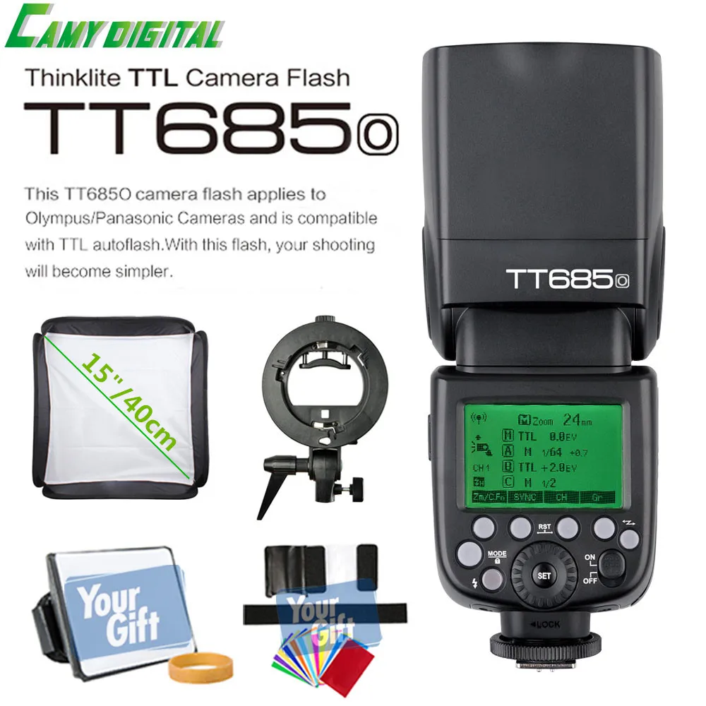 Godox TTL II TT685O Camera Flash 2.4G wireless HSS 1/8000s