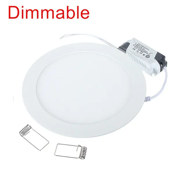 

3W 4W 6W 9W 12W 15W25W Dimmable LED Ceiling Downlight Natural white/Warm White/Cold White AC110-220V led panel light with driver