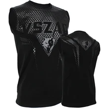 VSZAP MMA майка без рукавов, жилет для борьбы с Муай Тай, тренировочная одежда, тренировка мышцы, хлопок, светоотражающая голова волка, S-4XL