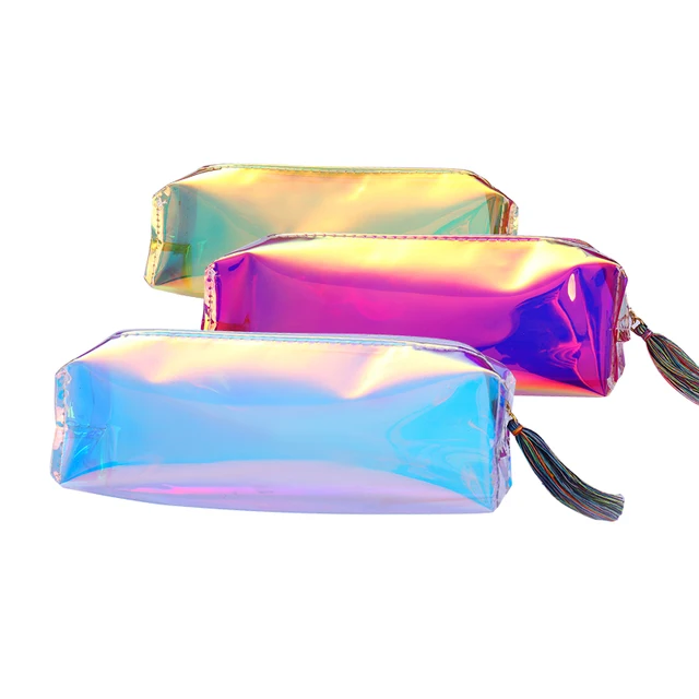 Holographic Transpa Makeup Bag Case Cosmetic Organizer Toiletry Holographic Transpa Makeup Bag Case Cosmetic Organizer Toiletry Pouch Beauty Storage Handbag Kits Tool