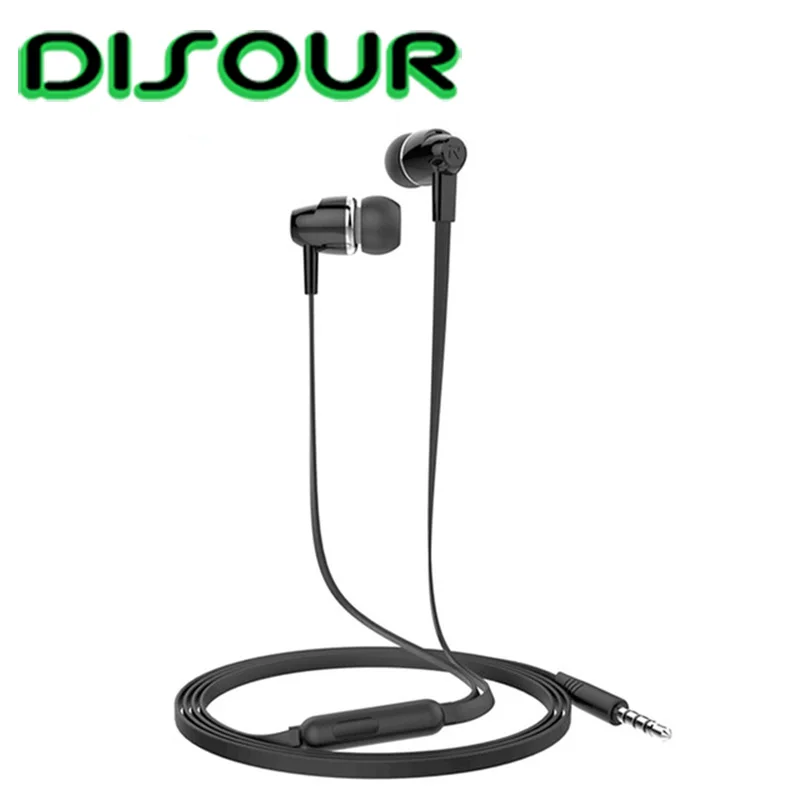 

DISOUR Wired Earphone Stereo 3.5mm In Ear Earbuds High Quality For Gaming Headset With Microphone For Xiaomi All Smart phones