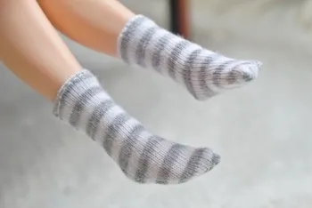 

1Pair Solid Color & Stripe Assorted Blyth Doll short socks Suitable for Azone, Pullip, Licca Doll Socks 1/6 Clothes Accessories