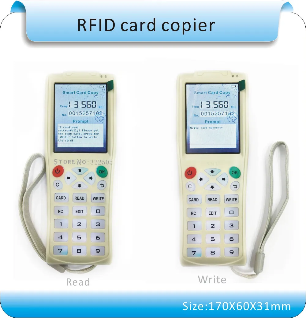 Супер больше частоты RFID Копир Дубликатор IC/ID больше частоты с USB кабелем для ЖК-экрана/литиевая батарея