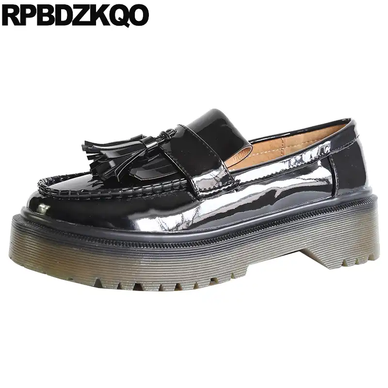 thick sole loafers womens