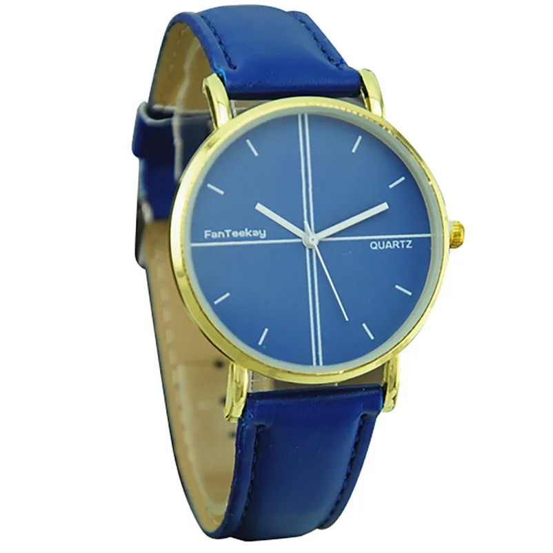 Fashion women watches bracelet watch ladies Simple Scale Simulation Leather band Thin Men And Women Quartz watch clock 3M30#N (13)