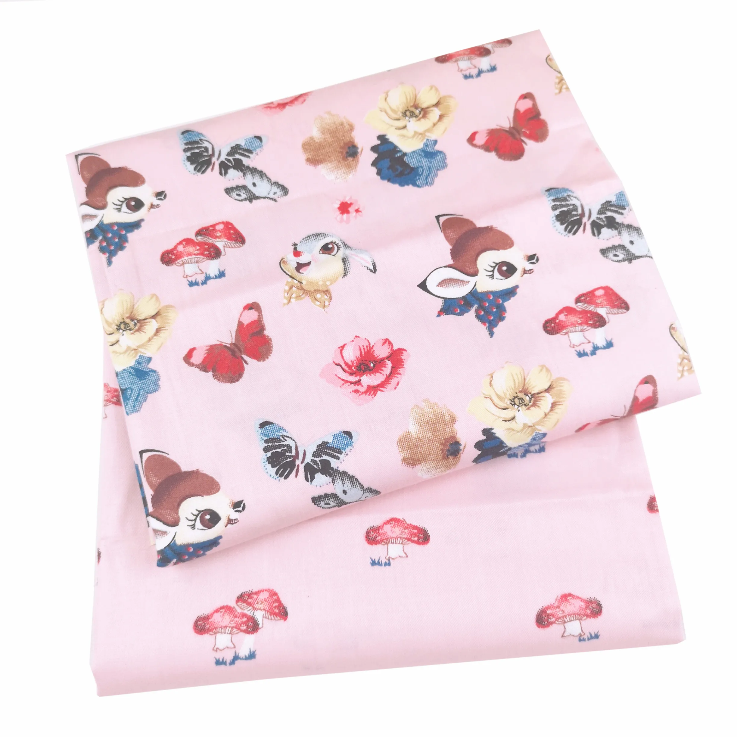 

PinkCartoon Deer DIY Sewing Handmade Quilting Patchwork Cloth Tilda Baby Home Textile Dress Material Tecido Tissus Cotton Fabric