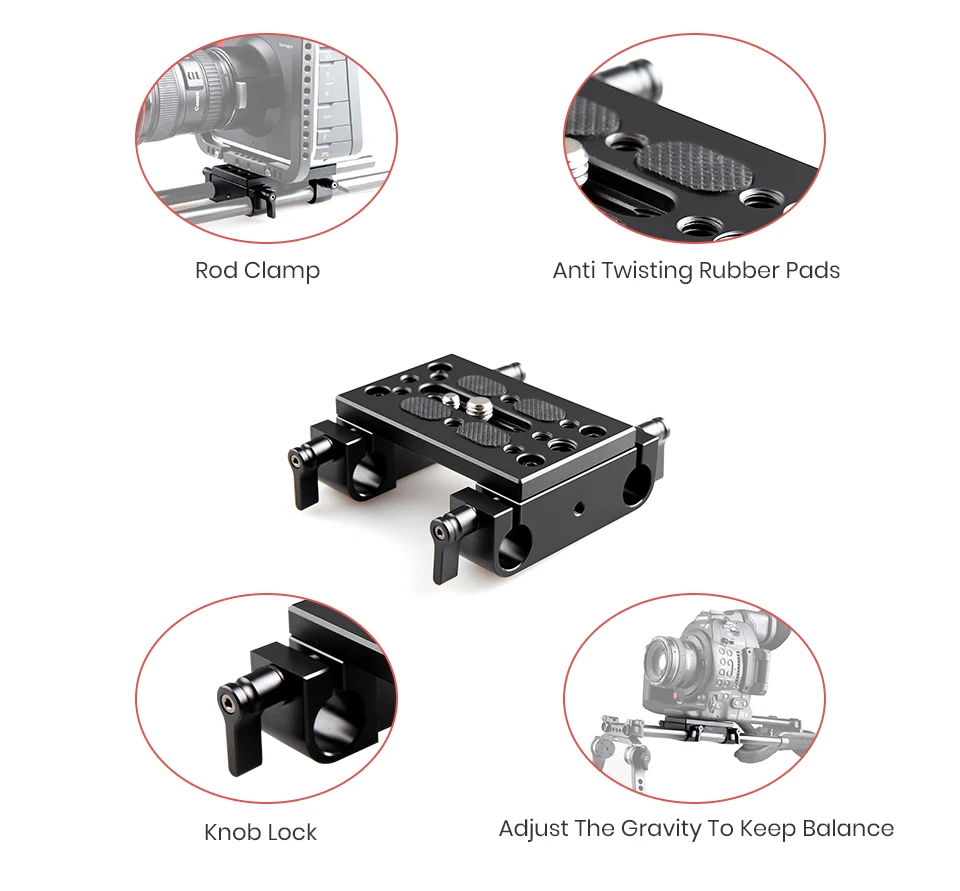 Smallrig câmera tripé de montagem placa de