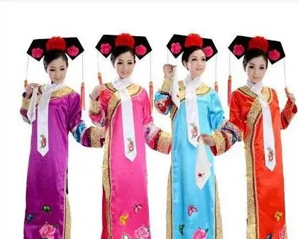 

Plus Size Women Chinese Qing Dynasty Costume Princess Clothing Female Hanfu Ancient Court Dress Folk Clothes Cosplay Costume 89