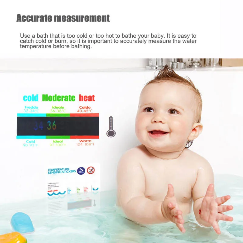 Cartoon Baby Water Thermometer, Baby Room Bathroom Pool Three-in