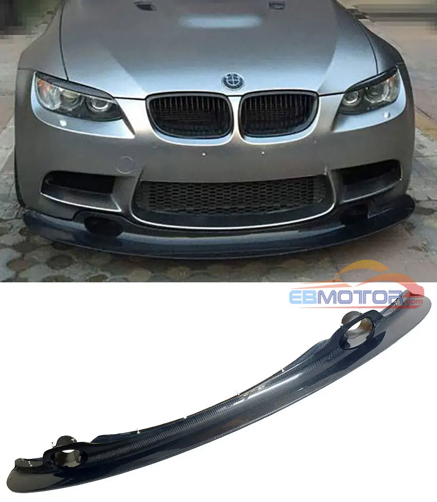 GT4 STYLE REAL CARBON FIBER FRONT LIP SPOILER FOR BMW 3 SERIES E90 E92 E93   M3 Coupe 2008-2013 B296