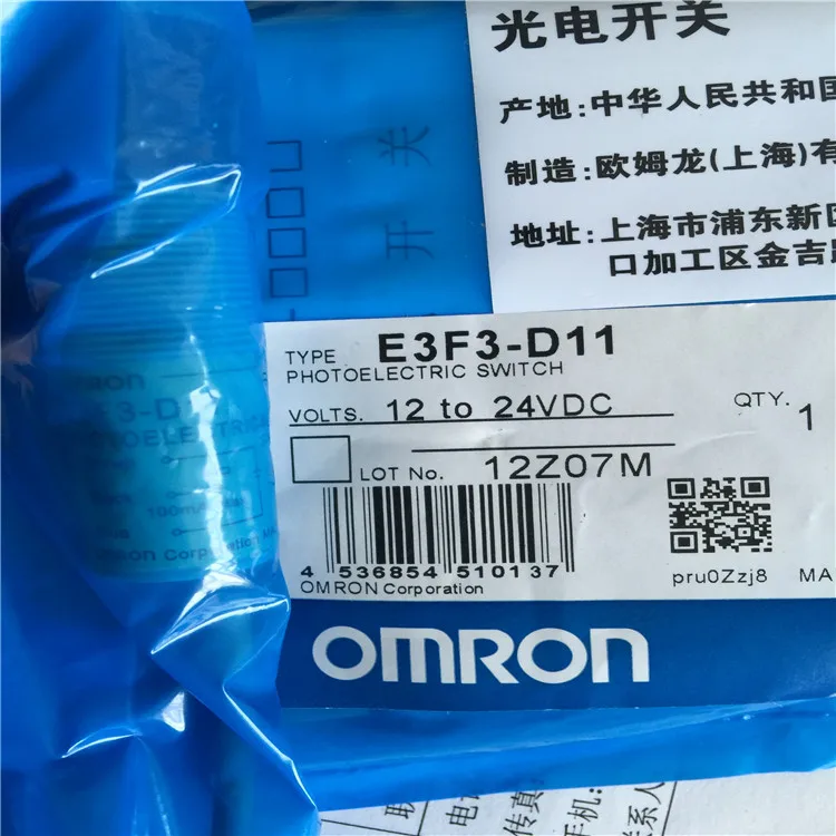 

Photoelectric Switch Sensor E3F3-D11 12-24VDC Omron 100% New High -Quality