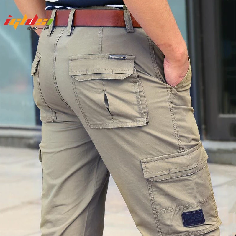 Army Tactical Military Cargo Pants Men SWAT Special Force Combat Pants Casual Thin Multi Pocket Work Cotton Casual Trousers white cargo pants