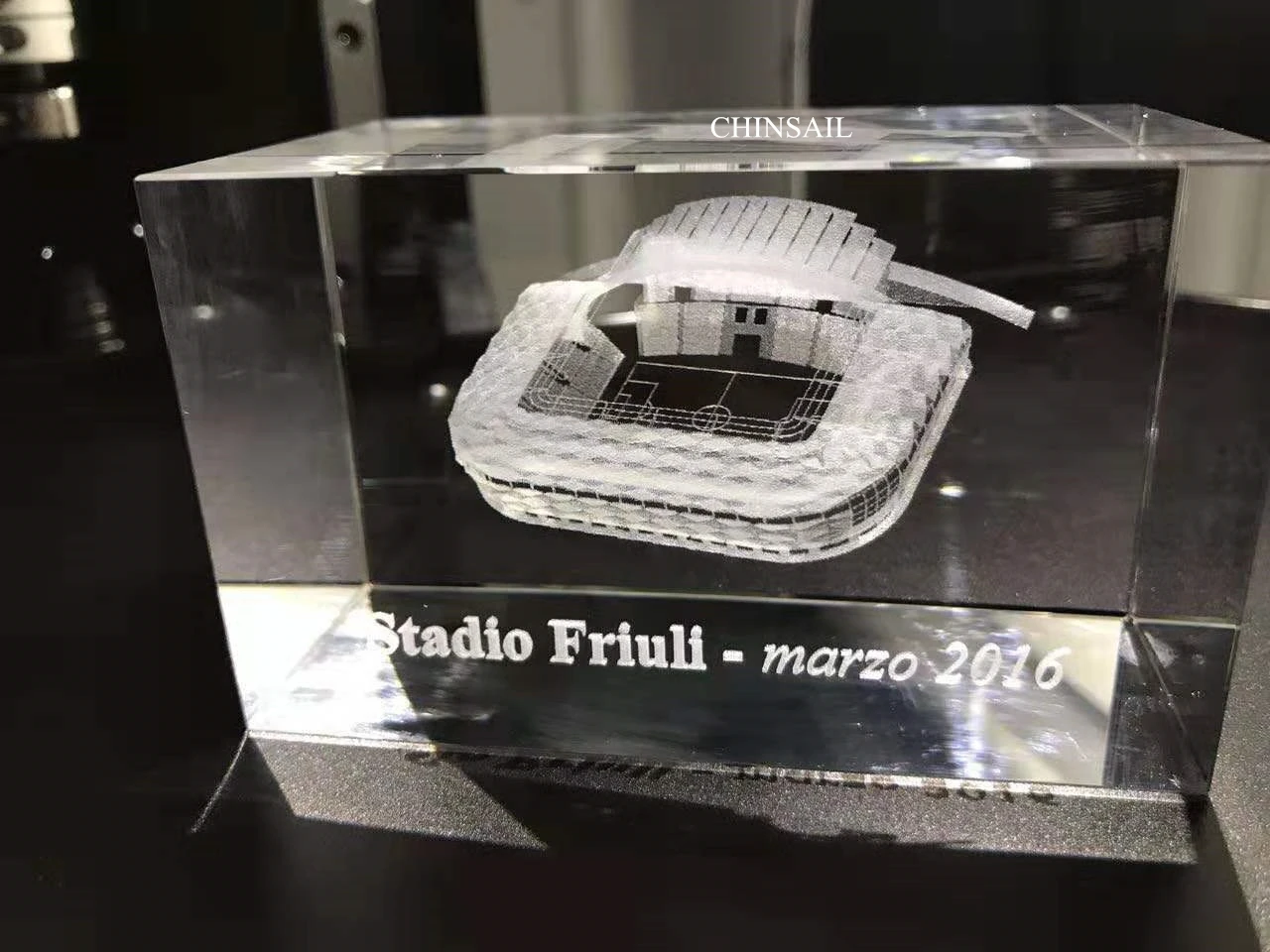 3D внутренний лазерный гравировальный станок для кристаллического стекла металла