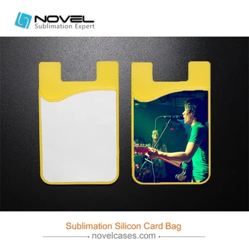

DIY OEM Sublimation Silicone Card Bag For All Mobile Phone Case