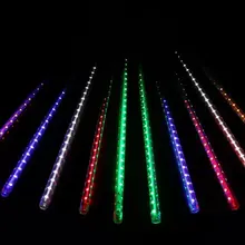 50 см длинные 5050 SMD 48 светодиодов/трубка; Цвет RGB Снег осень Метеор светодиодные трубки; 12 мм диаметр; 10 шт./компл.; AC90-260V вход