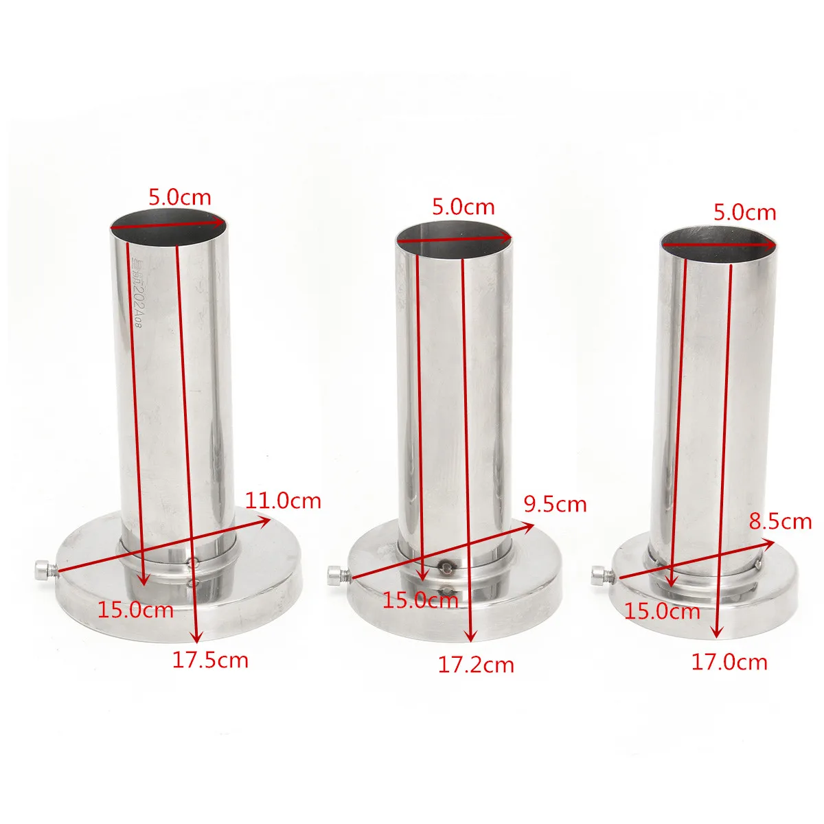 Removível e Modificado de Guarnição Silenciador de Escape do Carro T-304 de Aço Cromada para Ponta de 4.5 Silenciador Inoxidável 4 3.5 5 High Quality Automóveis e motos