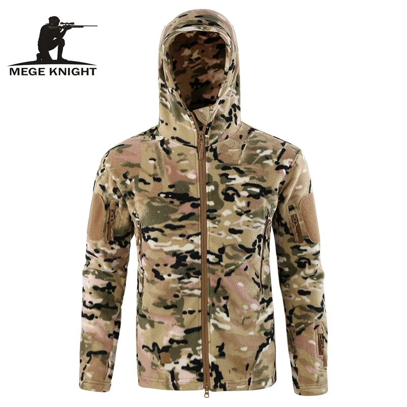 

Mege Autumn Military Fleece Jacket Coat Camouflage Tactical Army Clothing for Men Warm Fleece Outwear Hoodies Typhon Multicam