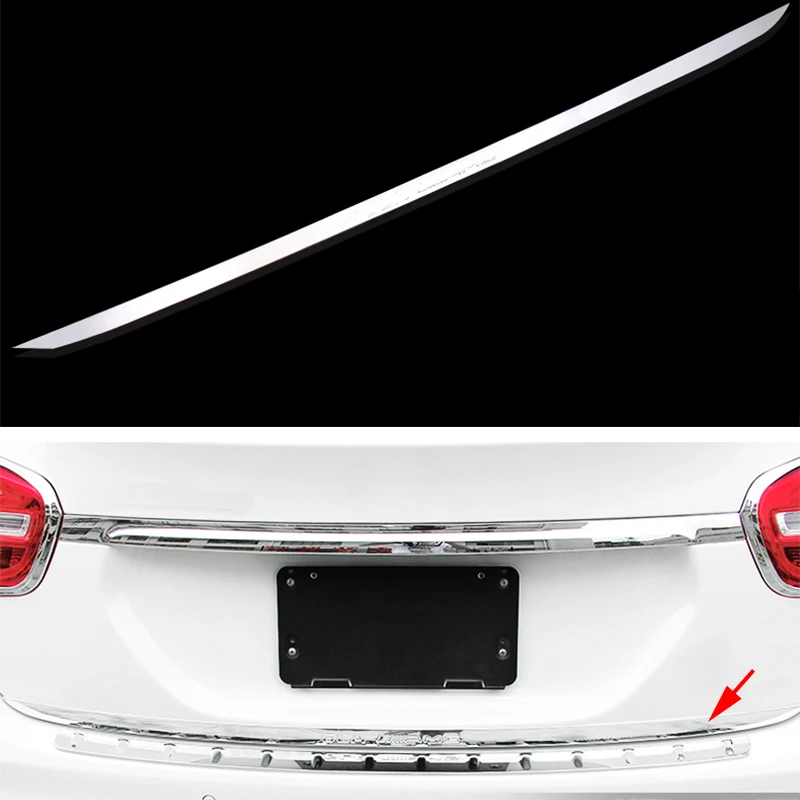 Chrome Stainless Steel Rear Trunk Lid Moulding Trim Cover For Mercedes