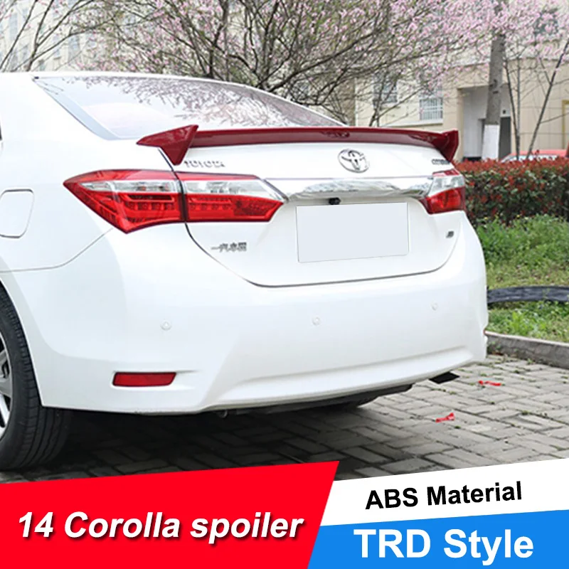 JNCFORURC Задняя Крышка багажника автомобильный спойлер крылья для Toyota Corolla Sedan 4D 2014 15