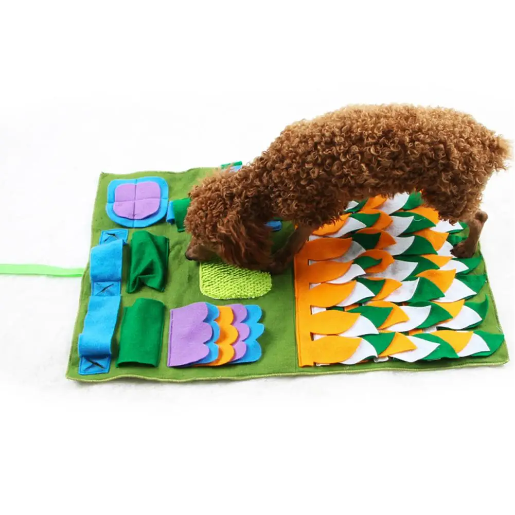 Dog Pet Snuffle Mat Dog Feeding Smell Training Play Mat Washable Training Blanket Dog Smelling Mat