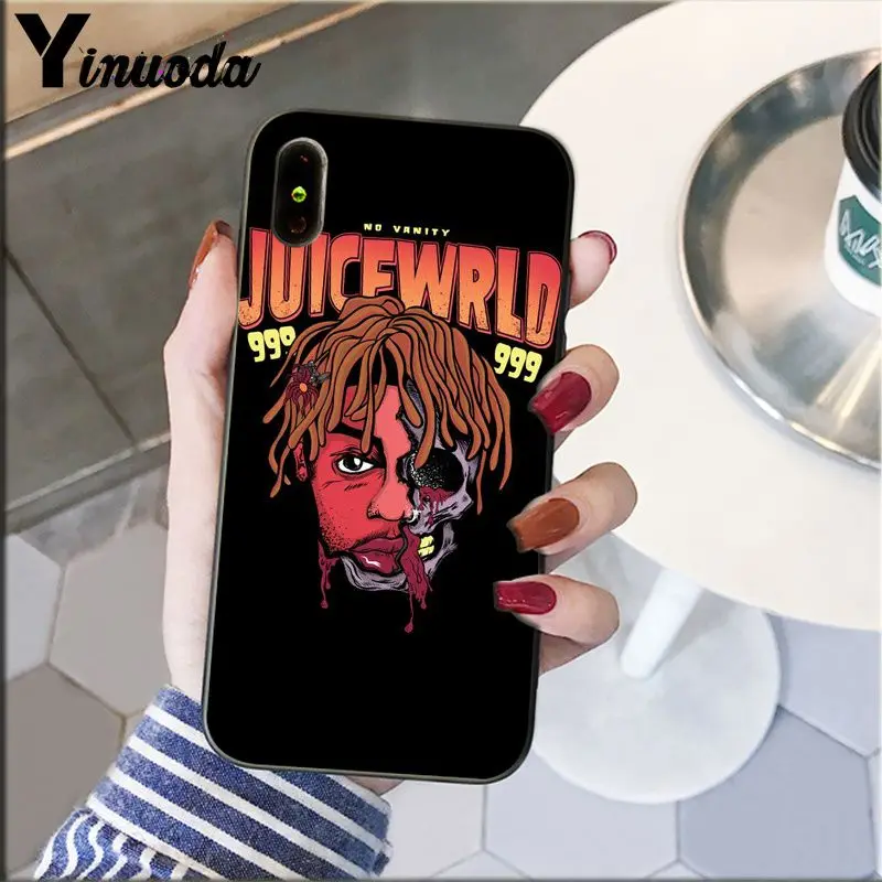 Yinuoda Juice WRLD Мягкий Силиконовый ТПУ чехол для телефона Apple iPhone 8 7 6 6S Plus X XS MAX 5 5S SE XR мобильный чехол