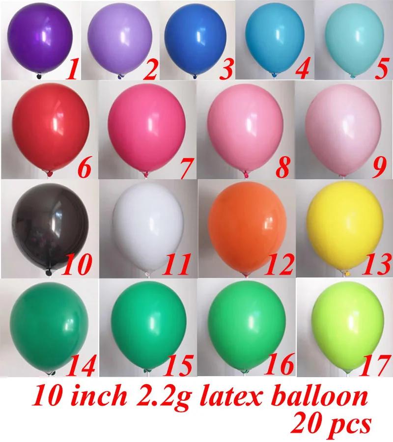 DIY вечерние декоративный латексный шар свадебные шары на день рождения Макарон хромированные металлические конфетти марширующий воздушный набор воздушных шаров цепь шар - Цвет: 10inch latex balloon