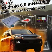 Android 6.0 de navegación GPS box para Land Cruiser LC200 14-16 interfaz de vídeo, etc con GVIF LVDS screen cast