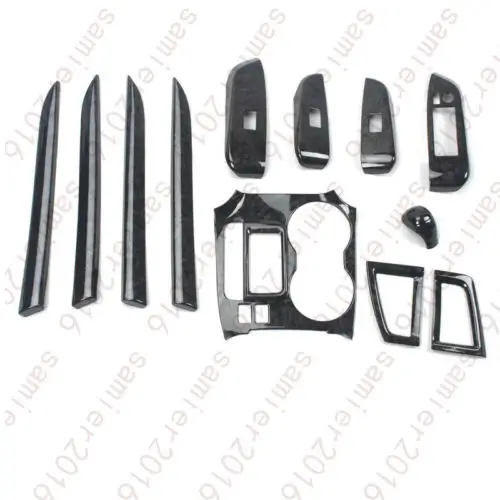 

12x Agate Color Inner Trim Kit Full Set Cover For Toyota Kluger Highlander 14 15