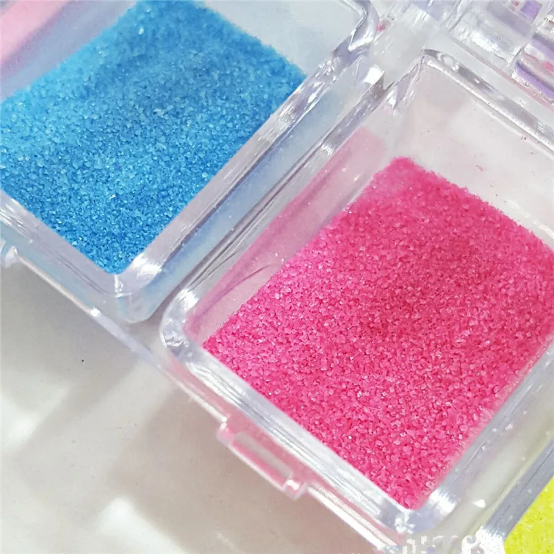 Новый японский сахар ногтей Блестящий порошок, смешанный Цвет Радуга порошок украшения для маникюра ногтей Diy