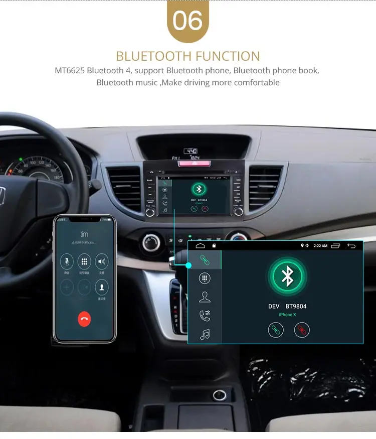Excellent LJDA 2Din Android 9.1 Car Radio For HONDA CRV CR-V 2012-2016 WIFI Car Multimedia Player Stereo GPS Navigation DVD IPS Auto Audio 8