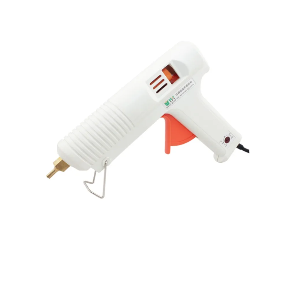 Kopen 100 w Hot Melt Lijmpistool Mini Graft Reparatie Heat Gun Pneumatische Silicone Lijm Guns Thermo Elektrische Warmte Temperatuur Tool US Plug
