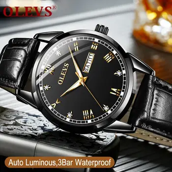 

Luxury Brand Men Analog Leather Sports Watches Men's Army Military Watch Male Auto Date/Luminous Quartz Clock Relogio Masculino