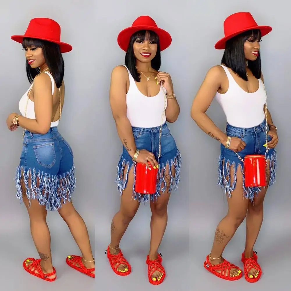 

BKLD High Waist Denim Shorts Women 2019 Bodycon Clubwear Casual Shorts Jeans Summer Short Pants Women S-3XL Plus Size Bottoms
