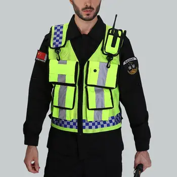 

New Safety Vest Vest With Pocket High Reflective Vest Breathable Adjustable Safety Equipment Suitable For Cycling