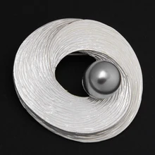 Gorgeous Faux Pearl Lapel brooch Pins Novelty Breastpin Wedding Party Brooch Pin for Bride Women Men broche broches trendy rhinestoned faux pearl brooch for women